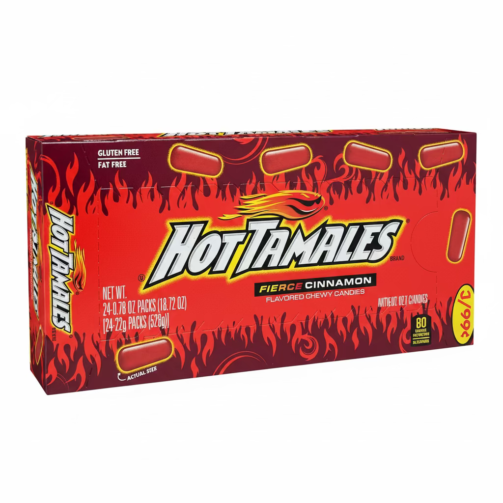 Hot Tamales Fierce Cinnamon 24x22 gm