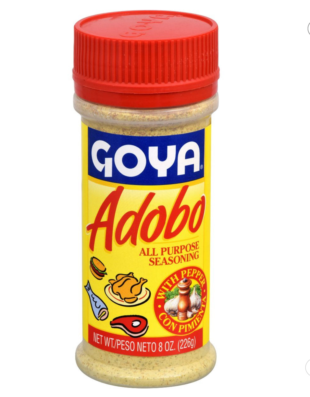 Goya Adobo All Purpose Seasoning With Pepper, 8 Ounce