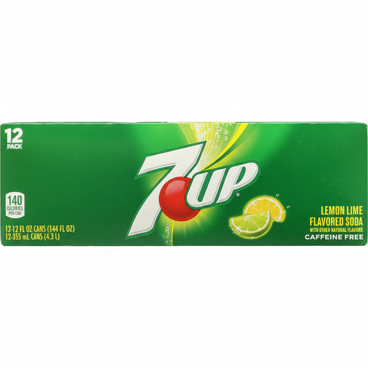 7 UP Lemon Lime cans 12x12oz