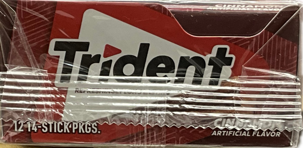 Trident Sugar Free Gum Cinnamon 14 sticks 12pk
