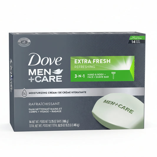 Dove Men + Care Extra Fresh Bar Soap 14ct.