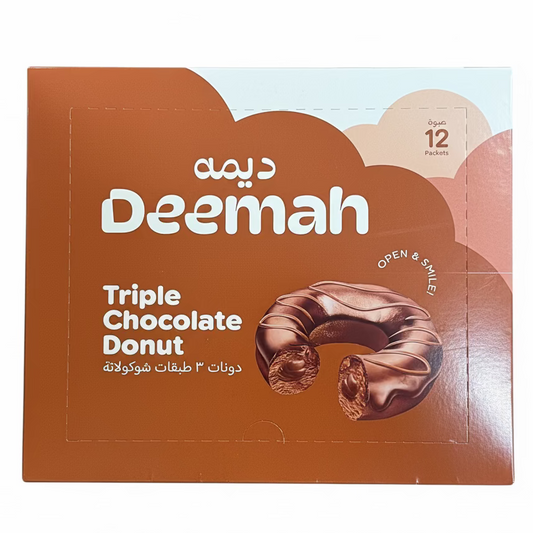 Deemah Triple Chocolate Donut 12x40g