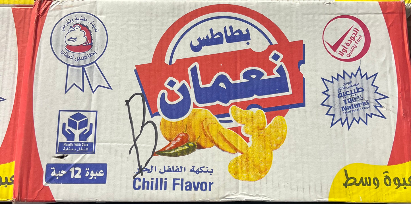 Noman Spicy Chips 12 pouches