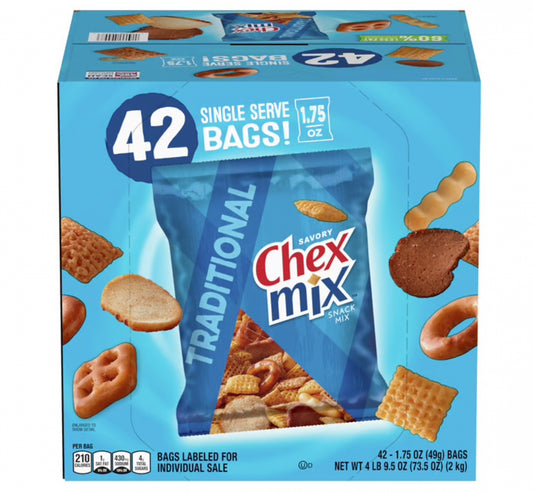 Tradiitional Tradiitional Savory Chex Mix Snack Mix (42 X 1.75 Ounce )