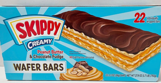 Skippy Peanut Butter & Chocolate Fudge Wafer Bar 1.3 oz 22-Count