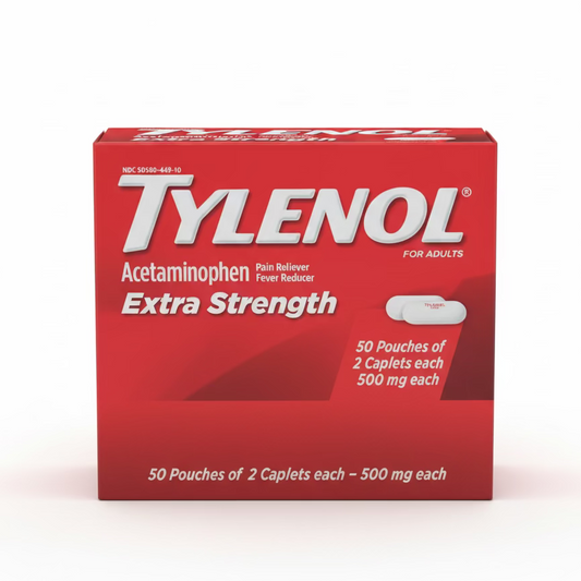Tylenol Extra Strength 500mg 50x2pck