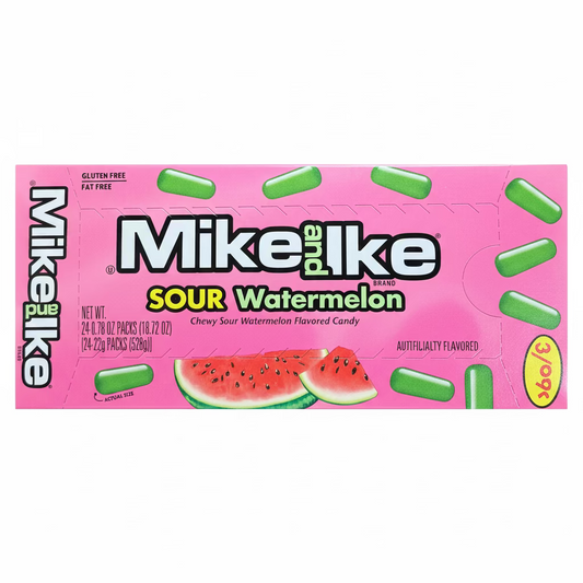Mike and Ike Sour Watermelon 24x22 gm
