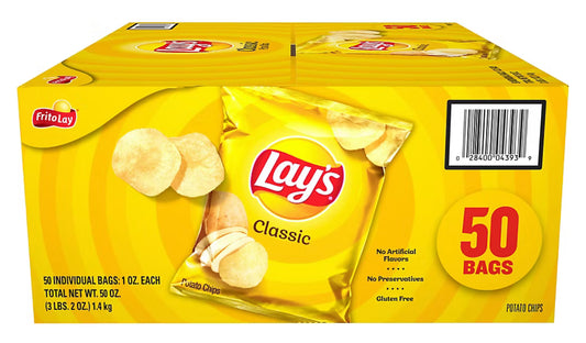 Frito Lay Lays Classic 50 Bags