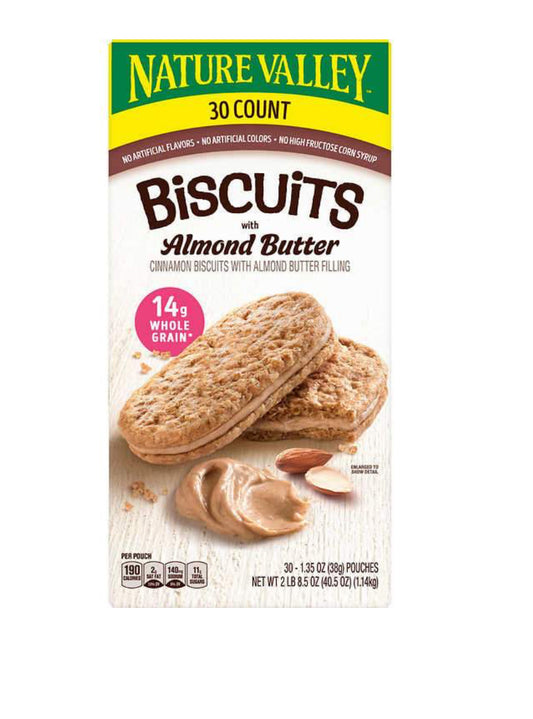 Nature Valley Biscuits with Almond Butter 1.35oz 30ct
