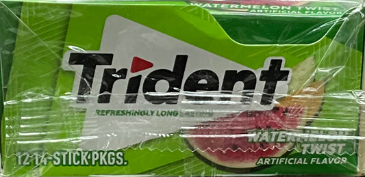 Trident Sugar Free Gum Watermelon Twist Gum 14 sticks 12pk