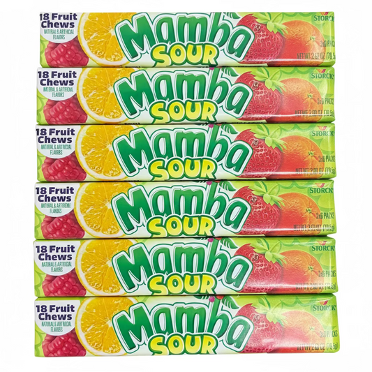 Mamba Sour Fruit Lemon and Orange 18Ct