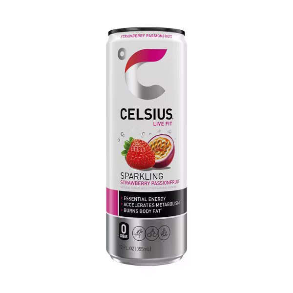 CELSIUS Sparkling Strawberry Passionfruit 12/12oz