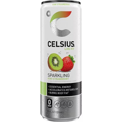 CELSIUS Sparkling Kiwi Strawberry 12/12oz
