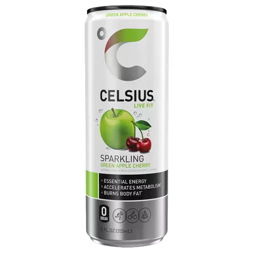 CELSIUS Sparkling Green Apple Cherry 12/12oz