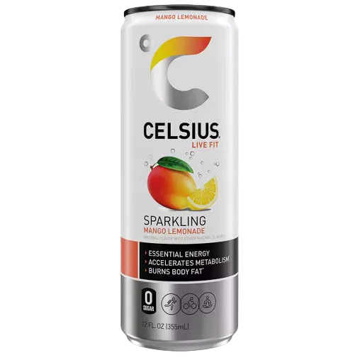 CELSIUS Sparkling Mango Lemonade 12/12oz