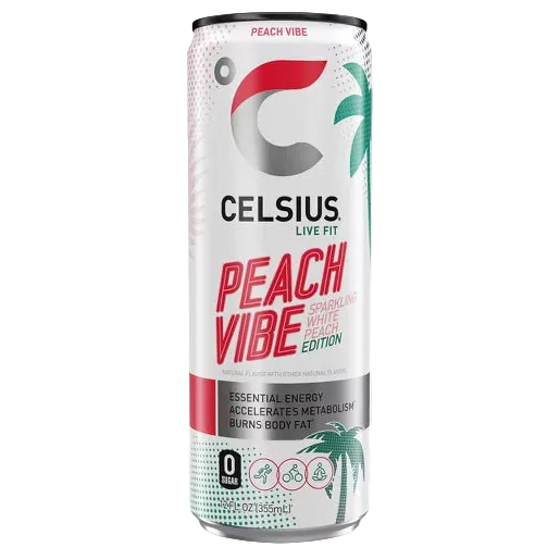 CELSIUS Sparkling Peach Vibe 12/12oz