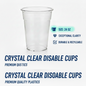 24oz Clear Cups PET HM2498