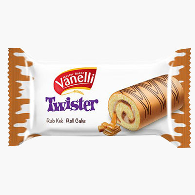 Vanelli Twister Roll Cake Caramel 12 Pcs.