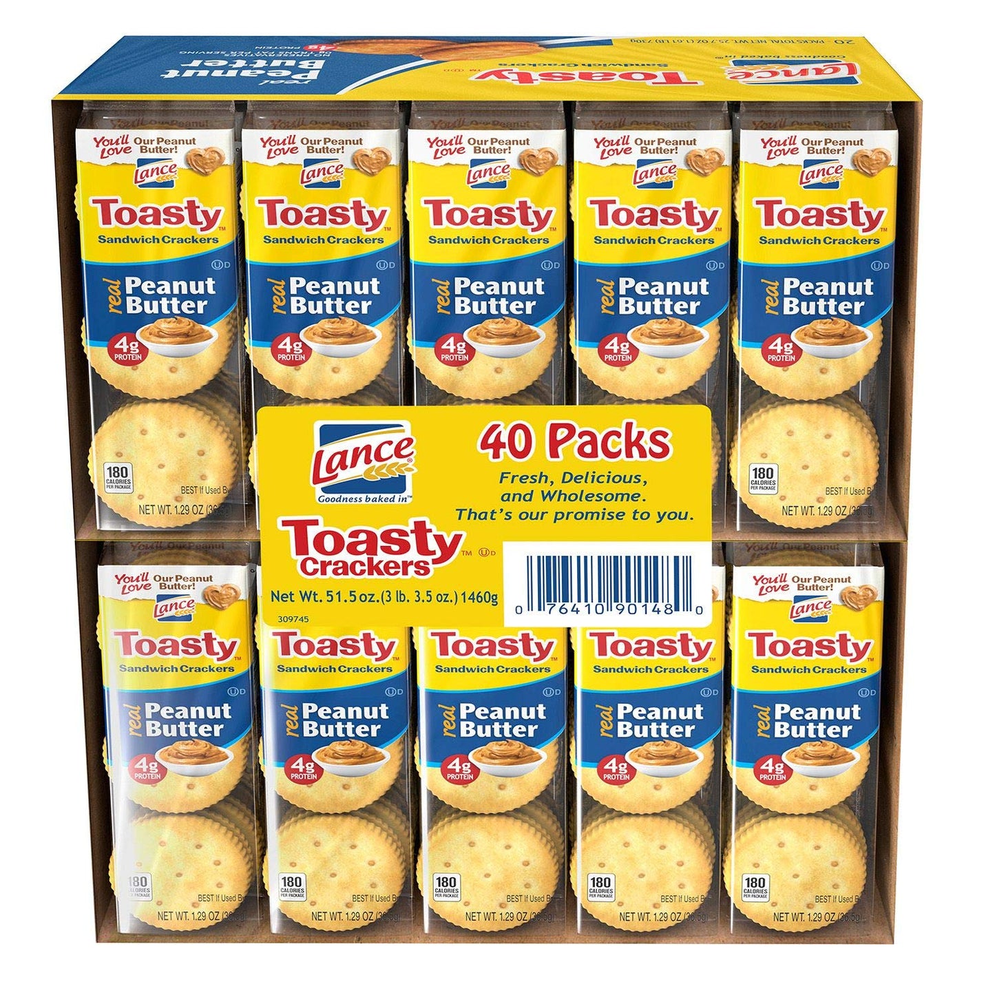 Lance Peanut Butter Sandwich Cracker 51.5oz 40pk