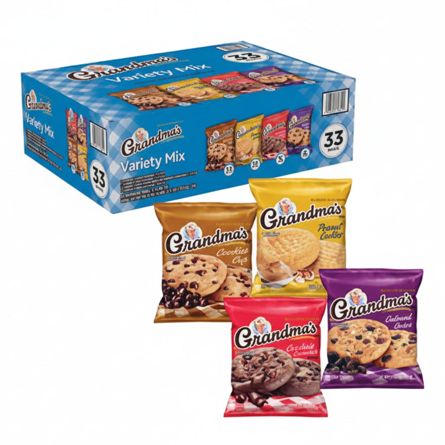 Grandma's Cookies Variety Pack 2.5oz 33ct