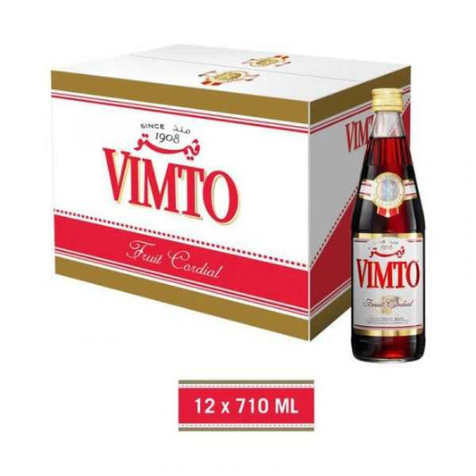 Vimto Fruit Cordial Syrup 12 bottles x 710ml