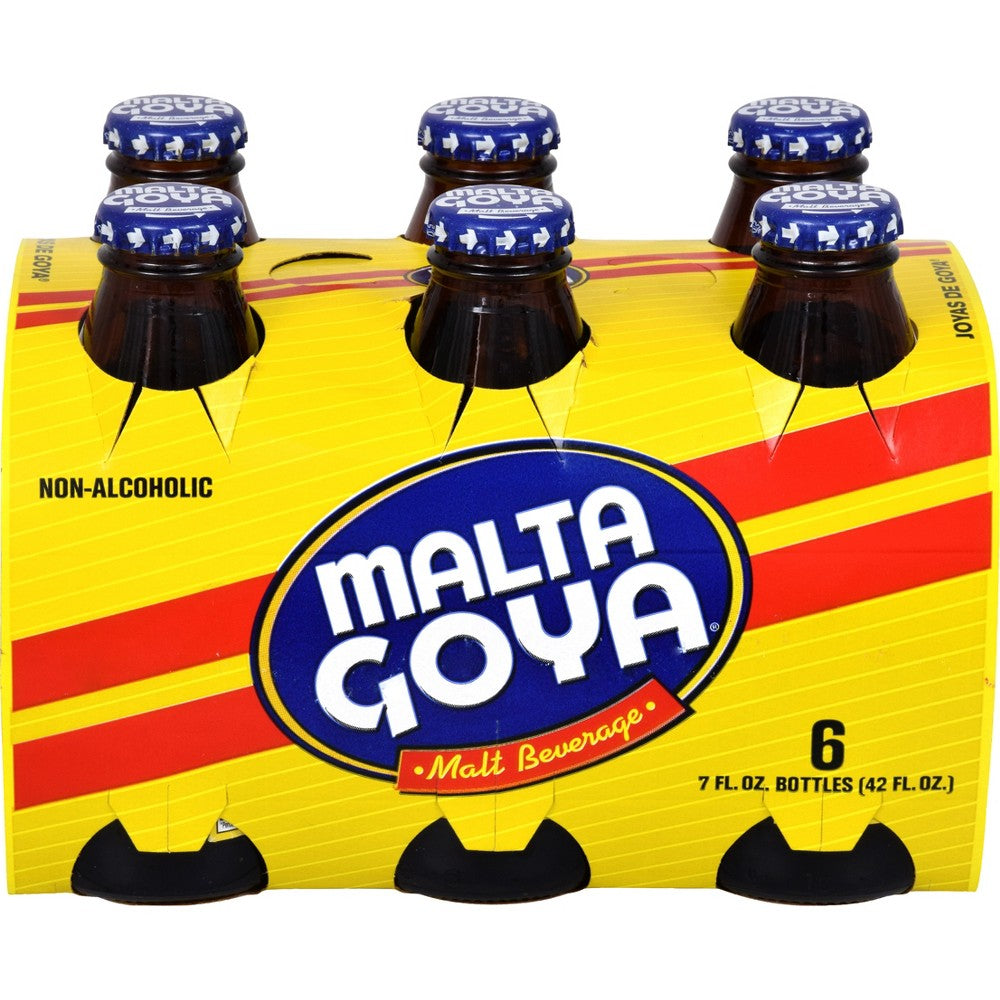 Malta Goya Malt Beverage - 1-6packs/ 7 oz Glass Bottles