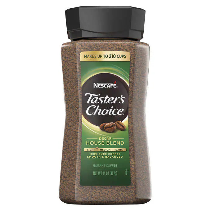 Nescafé Taster's Choice Decaf House Blend Instant Coffee, 14 oz