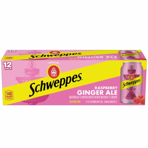 Schweppes Raspberry Ginger Ale 12oz x 12pk