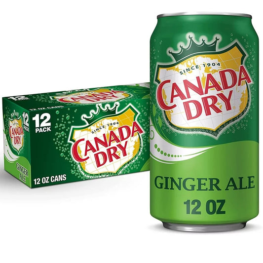 Canada Dry Ginger Ale Soda 12oz 12cans