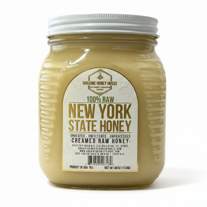 New York State 100% Raw Honey 40oz