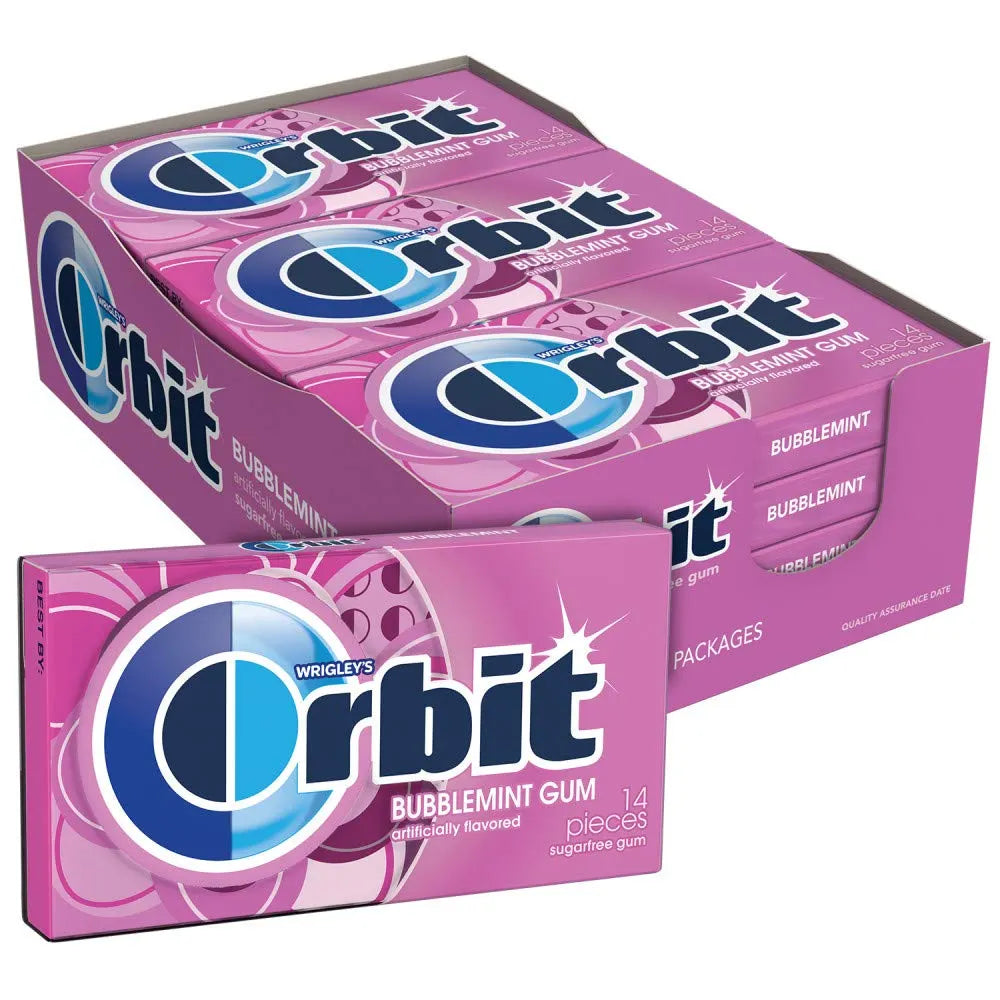 Orbit Bubble mint Gum 12 x 14pk