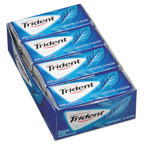 Trident Sugar Free Gum Original Flavor 14 sticks 12pk
