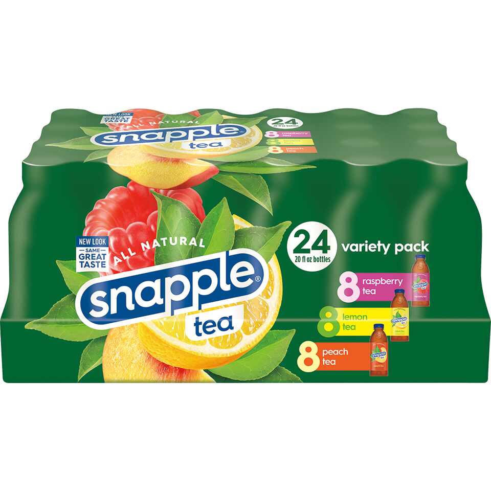 Snapple Grean Variety Pack, 16 Fluid Ounce (Pack of 24)