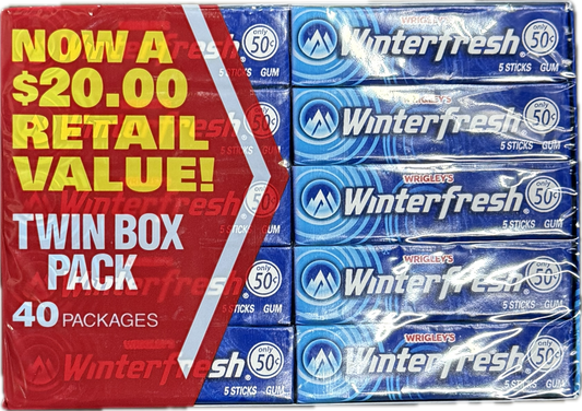 Wrigleys winterfresh Twin Box 40 pks