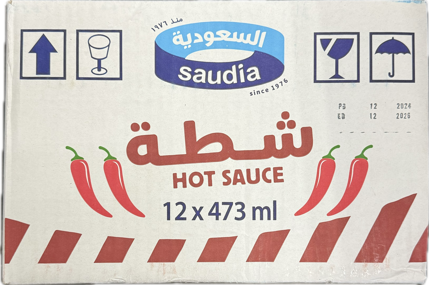Saudia Hot Sauce 13x473 ml