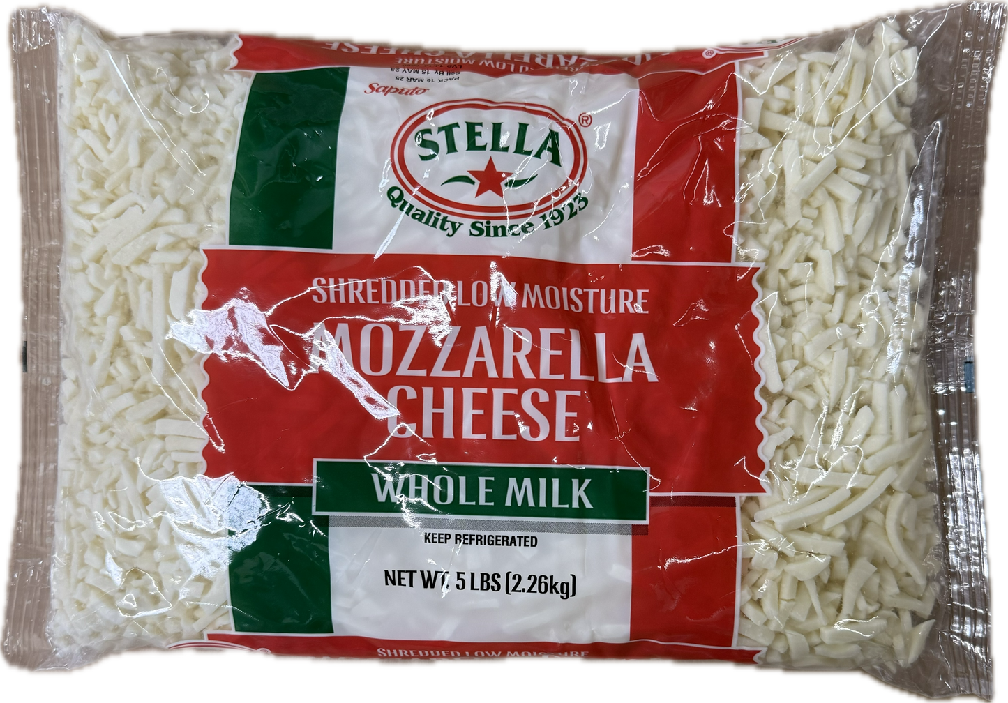 Shredded Mazzarella Cheese 5 Lb