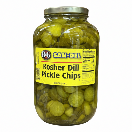 Kosher B&G Dill Pickle Chips 1 Gln