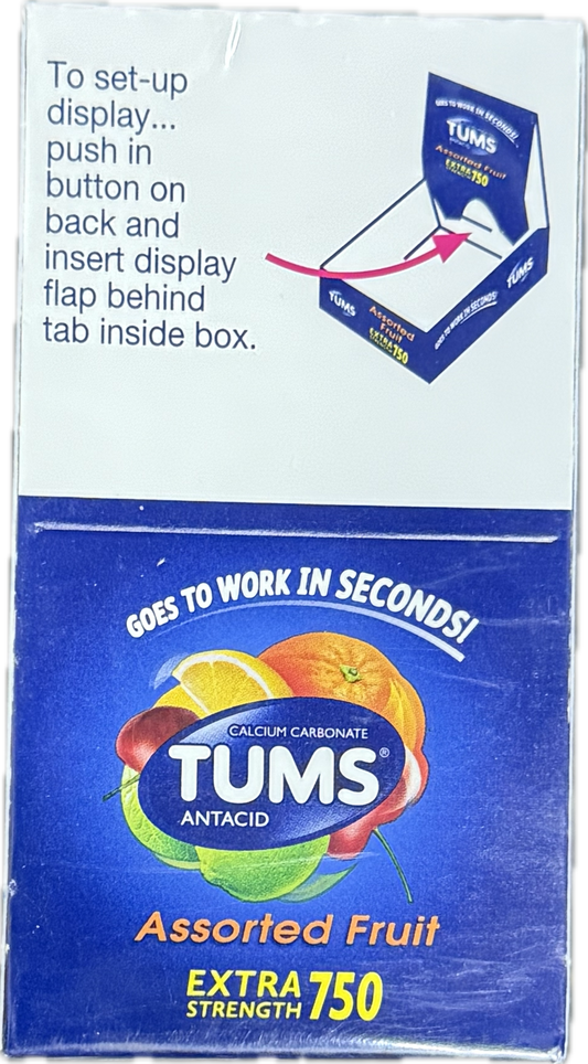 Tums Assorted Fruits 12 rolls
