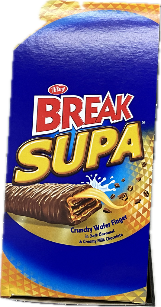 Tiffany Break Supa Caramel and Milk chocolate bars 24x15gm