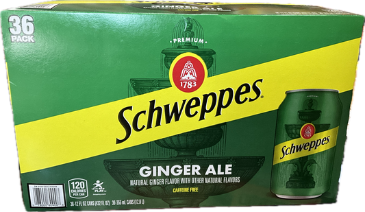 Schweppes Ginger Ale 36 cans