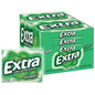 Extra Gum Spearmint Sugar free Chewing Gum, 15pcs 10pack