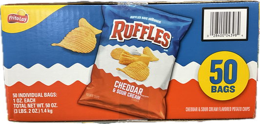 Frito Lay Ruffles Cheddar n Sour Cream 50 Bags