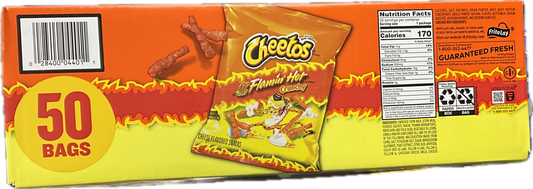 Frito Lay Cheetos Flaming Hot 50 Bags