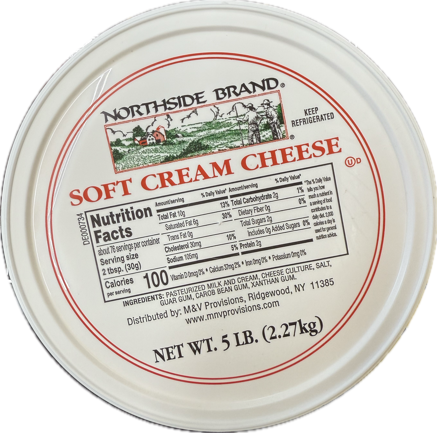 Northside Soft Cream Cheese 5 Lb