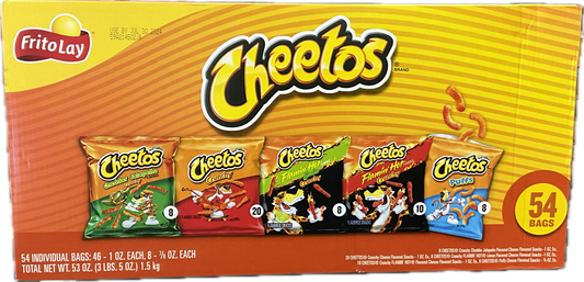 Frito Lay Cheetos Mix, 5 Variety Packs, 54 Bags
