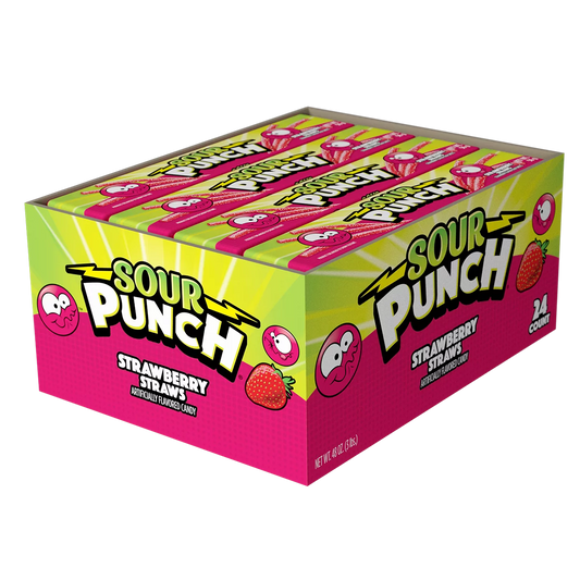 SOUR PUNCH STRAW Strawberry 24CT