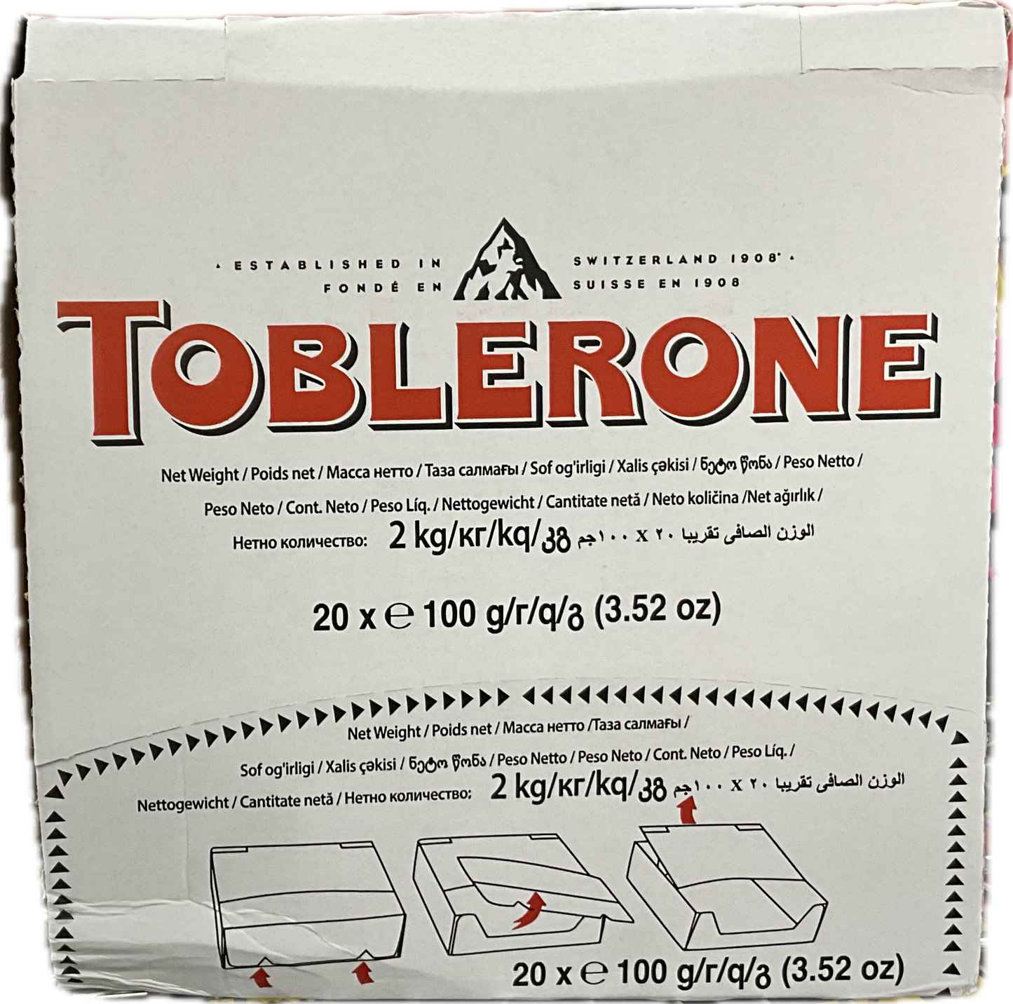Toblerone Dark 100g 1 x 20 pk