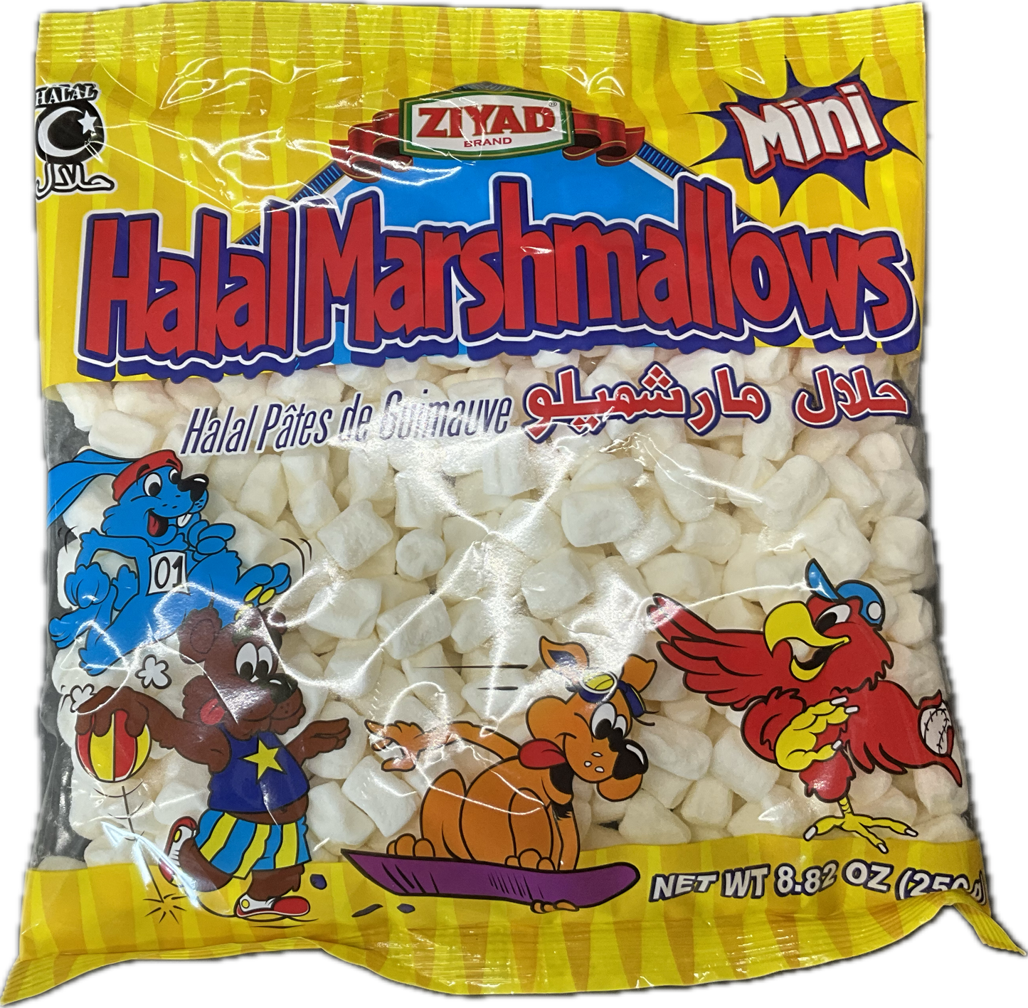 Ziyad Halal Mini Marshmallows 1x250gm