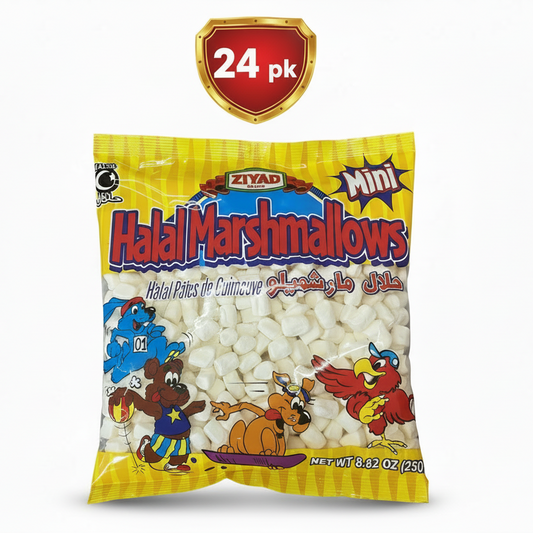 Ziyad Halal Mini Marshmallows MC 24x250gm