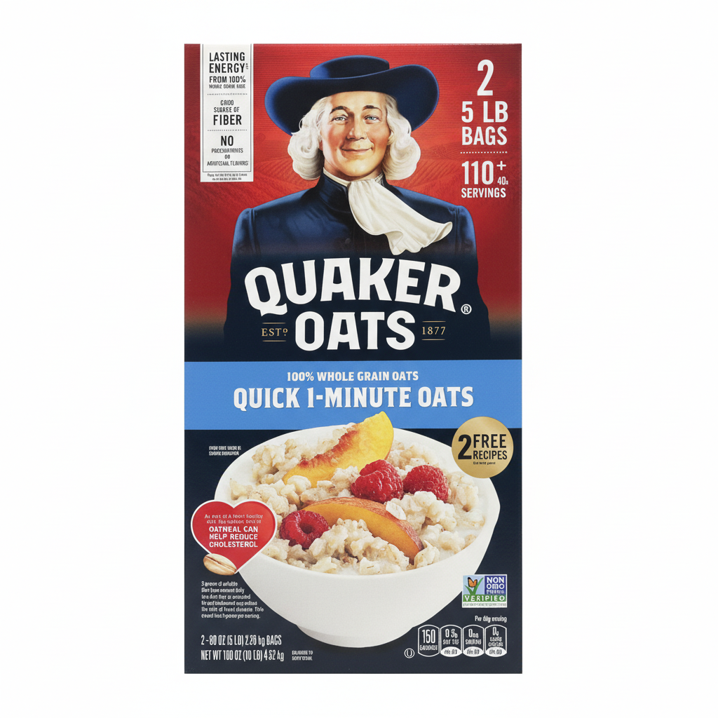 Quaker Quick 1-Minute Oats 2x5lb